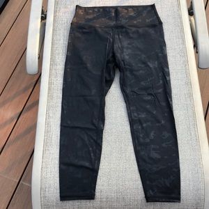 Zyia battleship camo black luxe leggings 8-10